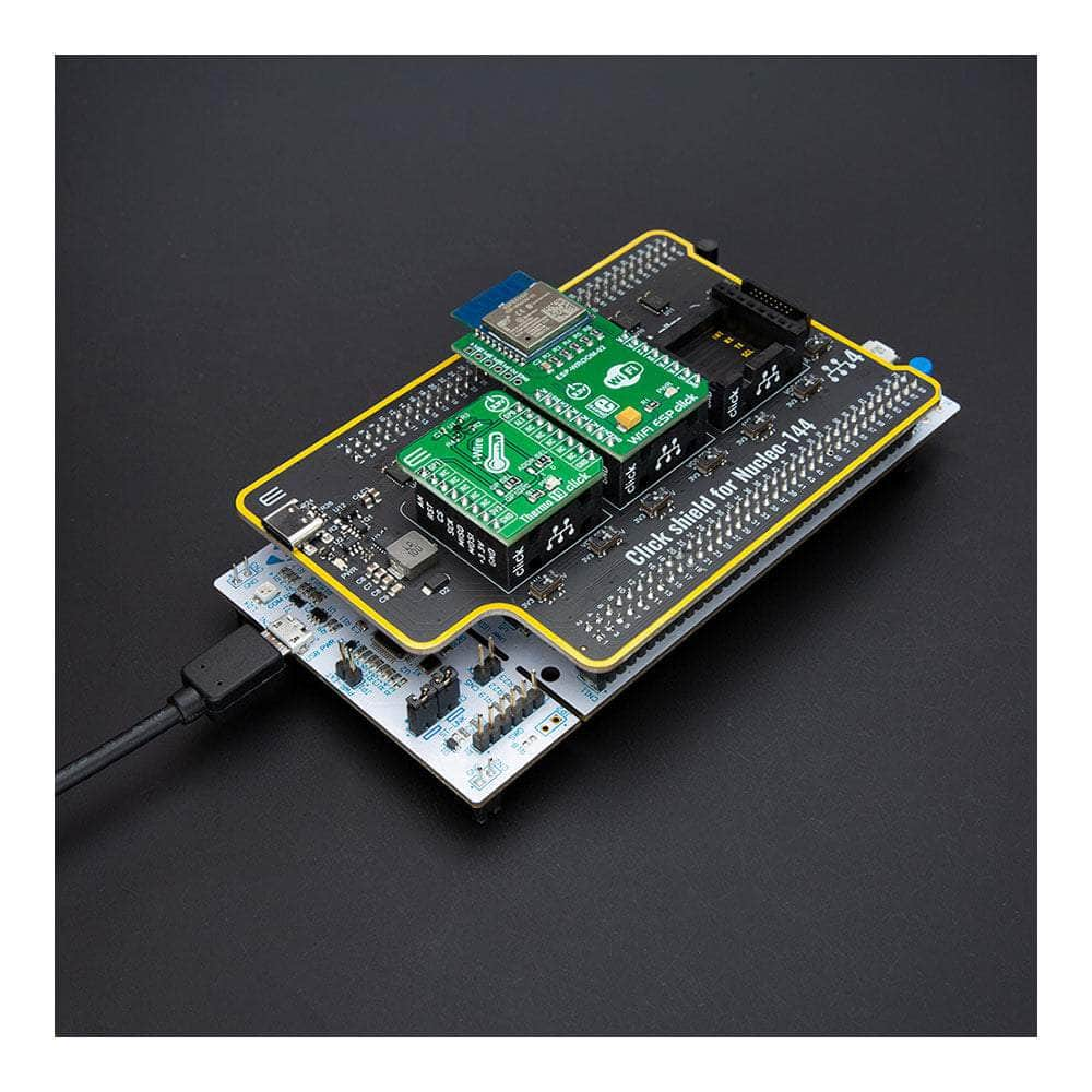 Mikroelektronika d.o.o. MIKROE-5487 Click Shield for Nucleo-144 - The Debug Store UK