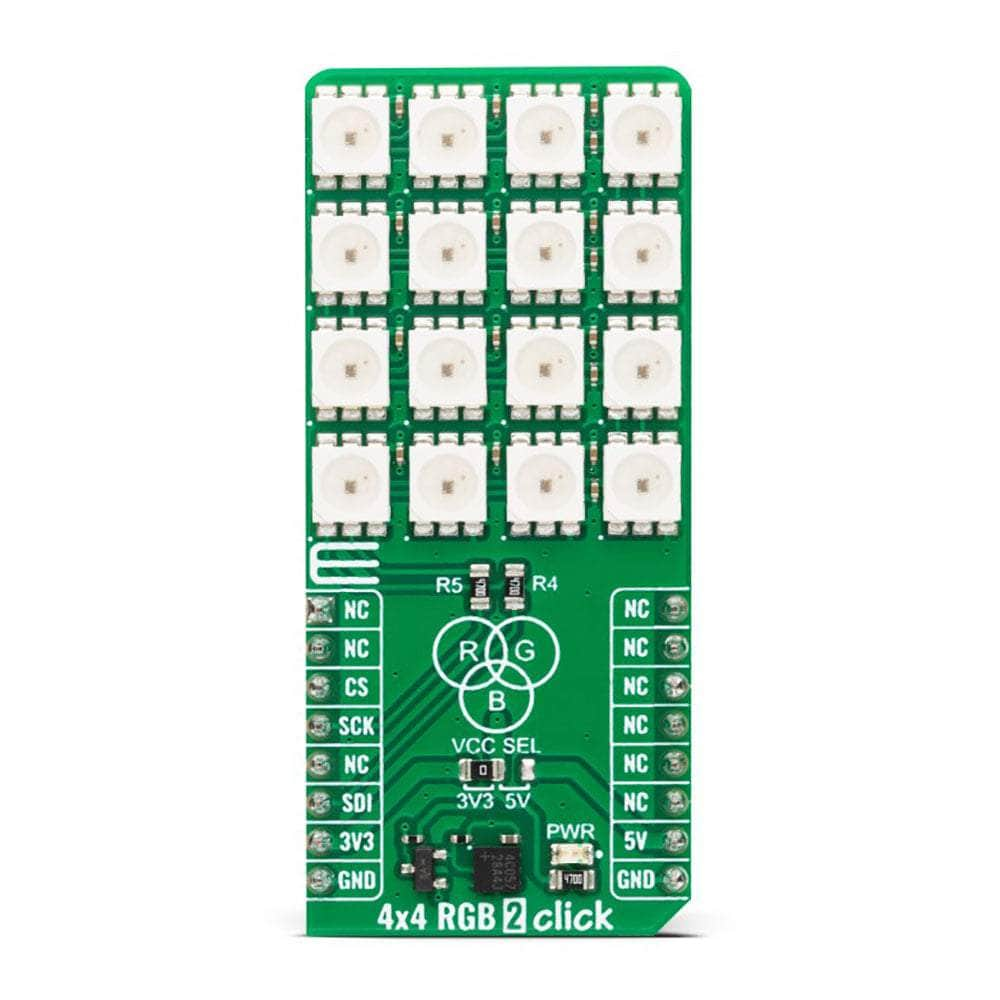 Mikroelektronika d.o.o. MIKROE-5661 4x4 RGB 2 Click Board™ - The Debug Store UK