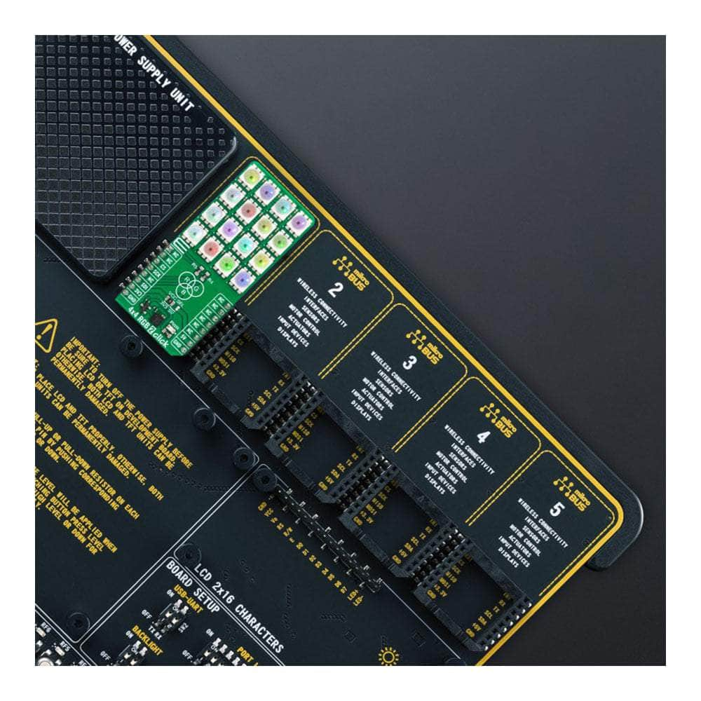 Mikroelektronika d.o.o. MIKROE-5661 4x4 RGB 2 Click Board™ - The Debug Store UK