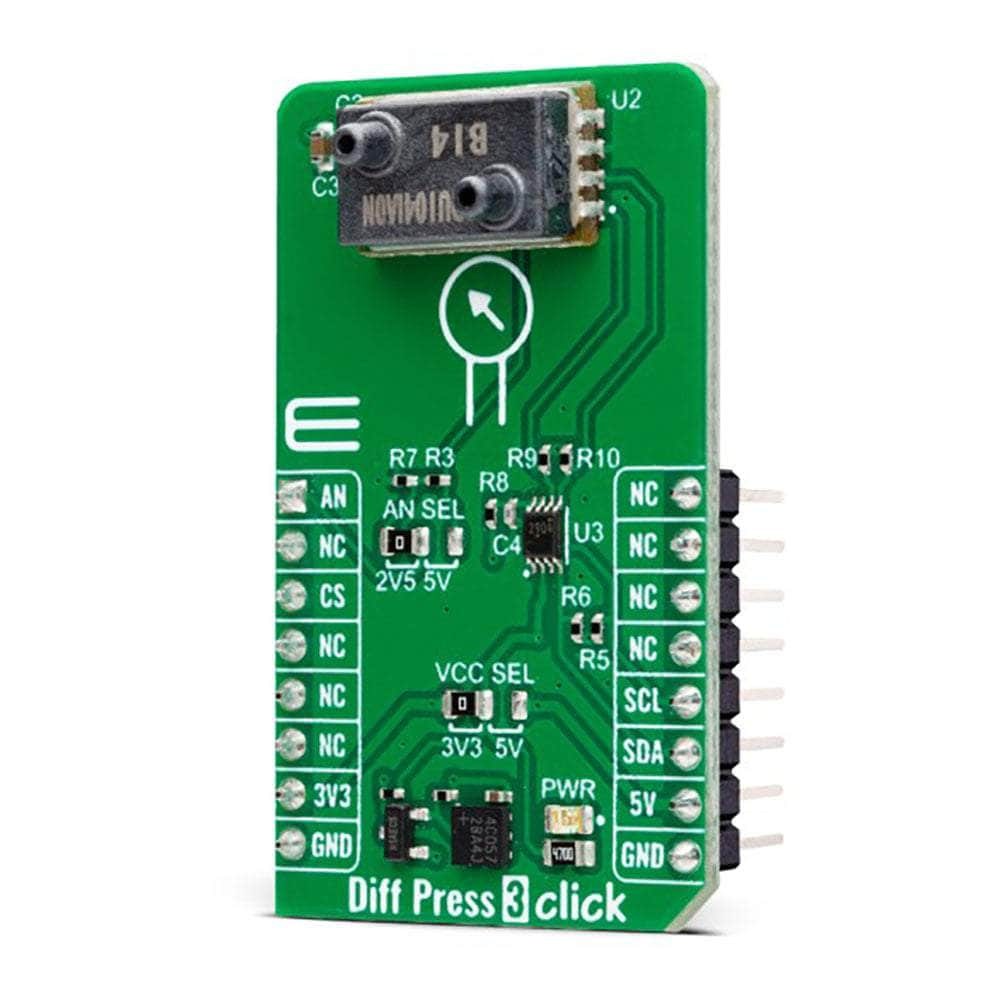 Mikroelektronika d.o.o. MIKROE-5771 Diff Press 3 Click Board™ - The Debug Store UK