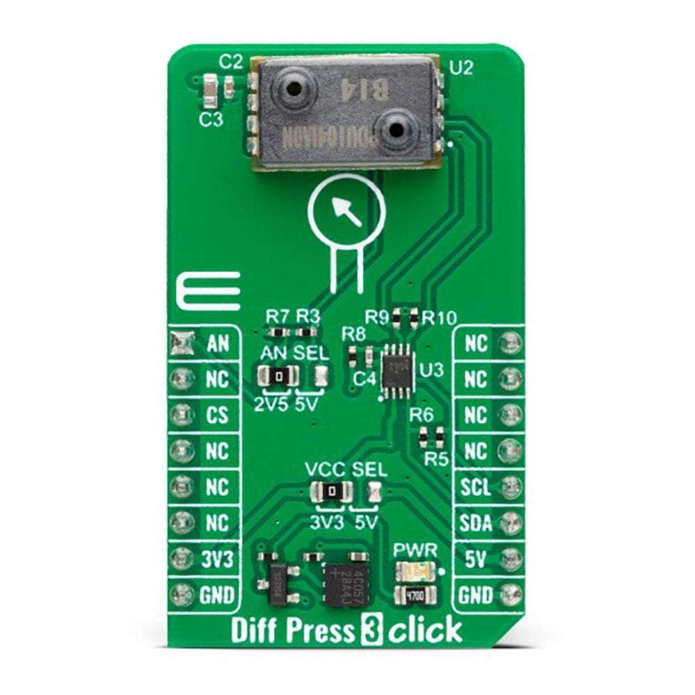 Mikroelektronika d.o.o. MIKROE-5771 Diff Press 3 Click Board™ - The Debug Store UK