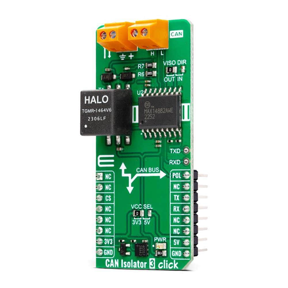 Mikroelektronika d.o.o. MIKROE-5785 CAN Isolator 3 Click Board™ - The Debug Store UK