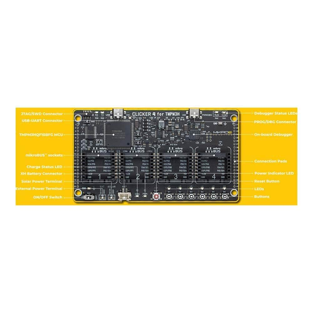 Mikroelektronika d.o.o. MIKROE-5788 Clicker 4 for TMPM3H - The Debug Store UK