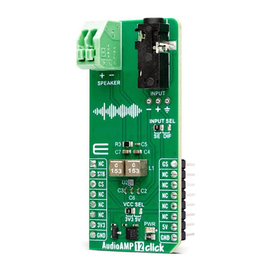Mikroelektronika d.o.o. MIKROE-5796 AudioAMP 12 Click Board™ - The Debug Store UK