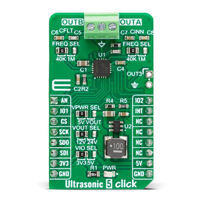 Mikroelektronika d.o.o. MIKROE-5804 Ultrasonic 5 Click Board™ - The Debug Store UK