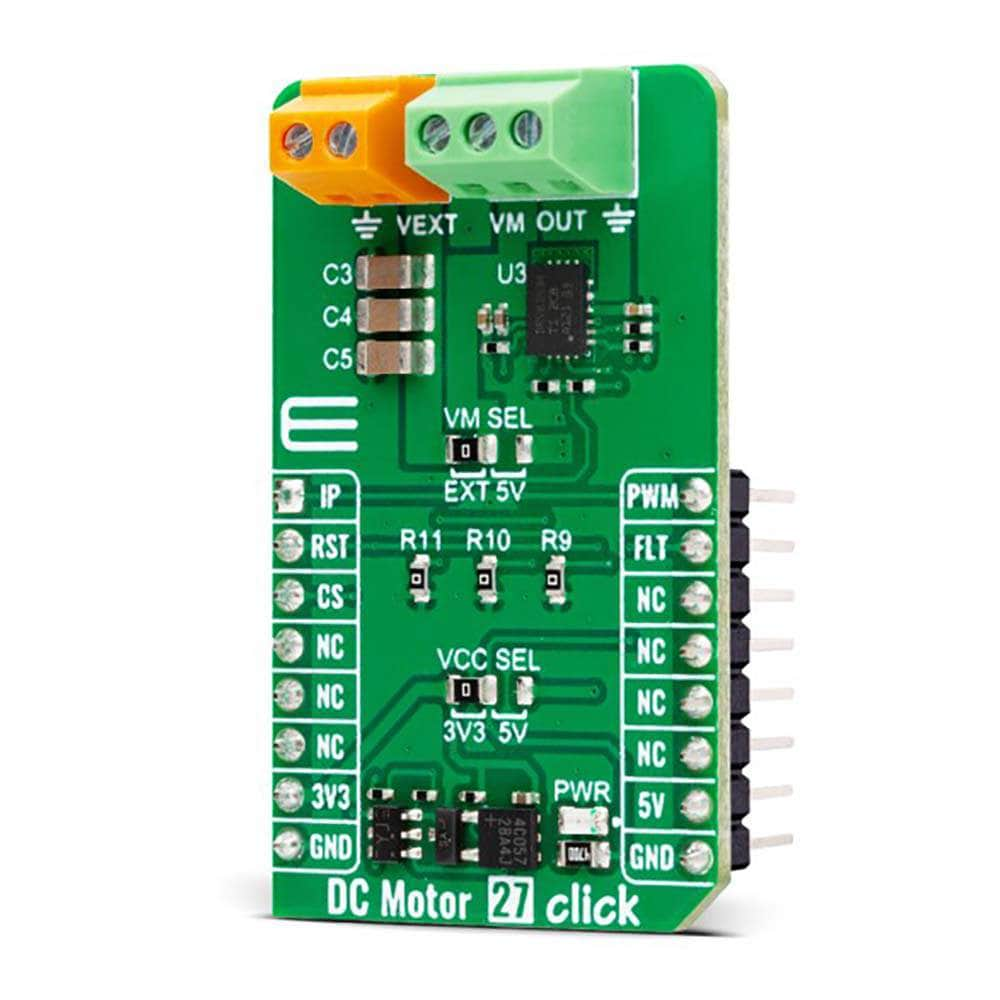 Mikroelektronika d.o.o. MIKROE-5806 DC Motor 27 Click Board - The Debug Store UK