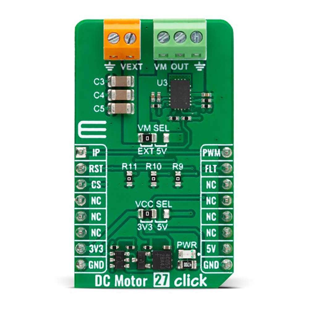 Mikroelektronika d.o.o. MIKROE-5806 DC Motor 27 Click Board - The Debug Store UK