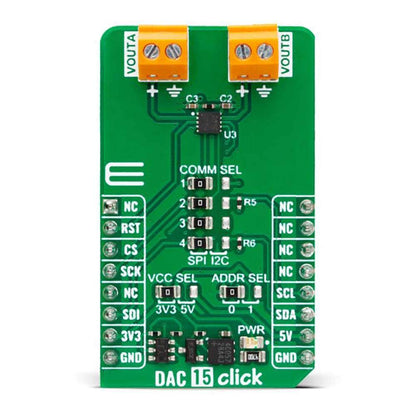 Mikroelektronika d.o.o. mikroe-5825 DAC 15 Click Board - The Debug Store UK