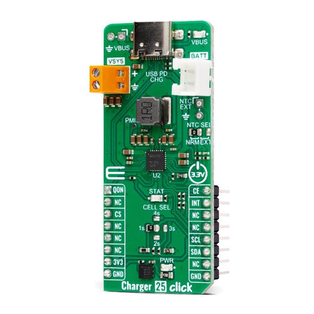 Mikroelektronika d.o.o. MIKROE-5839 Charger 25 Click Board - The Debug Store UK