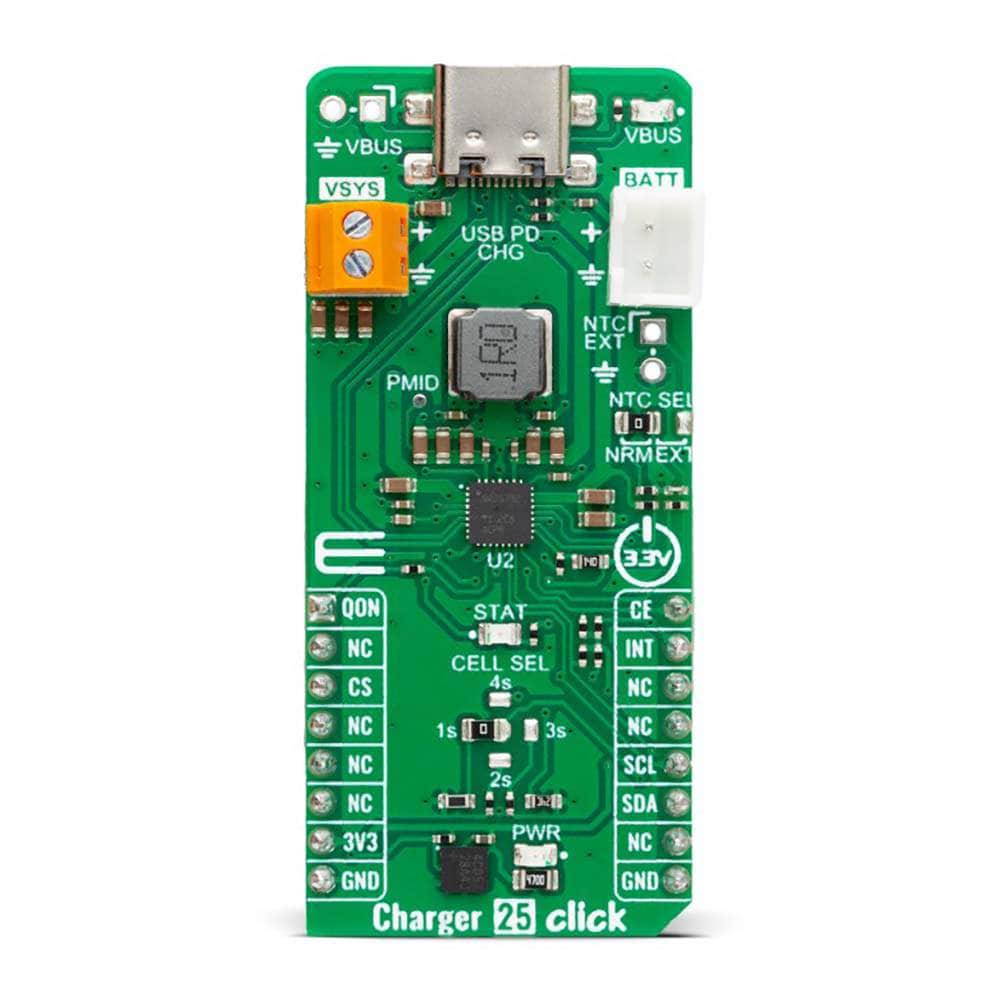 Mikroelektronika d.o.o. MIKROE-5839 Charger 25 Click Board - The Debug Store UK