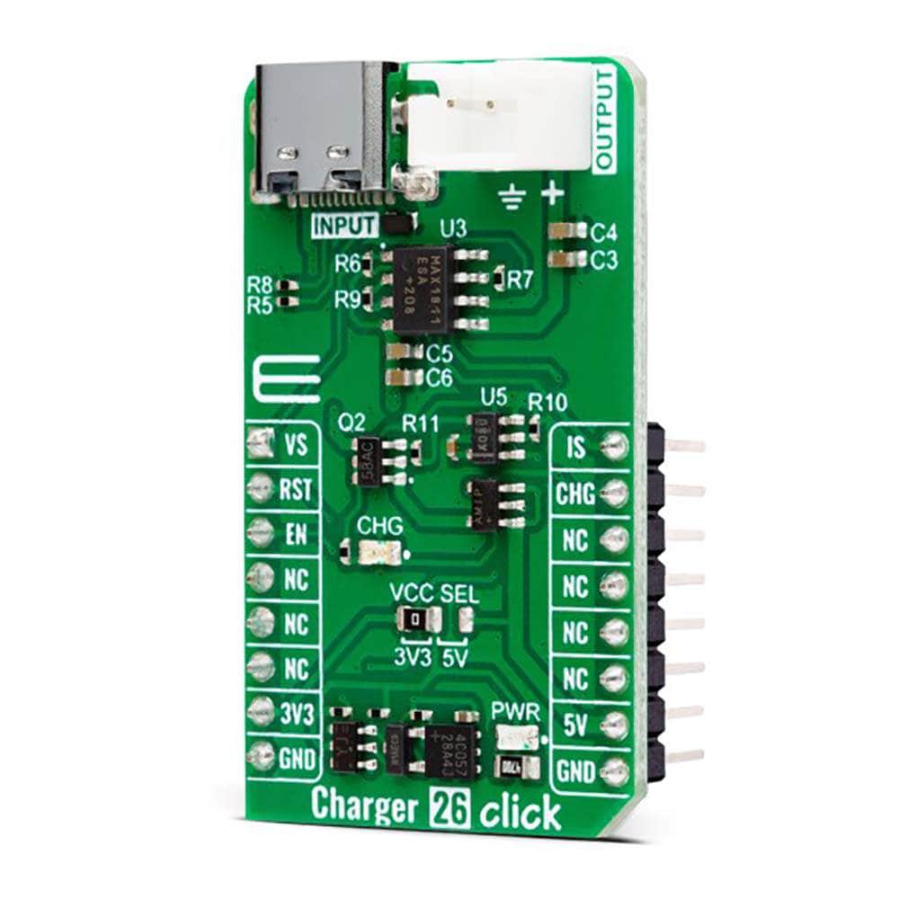 Mikroelektronika d.o.o. MIKROE-5882 Charger 26 Click Board™ - The Debug Store UK
