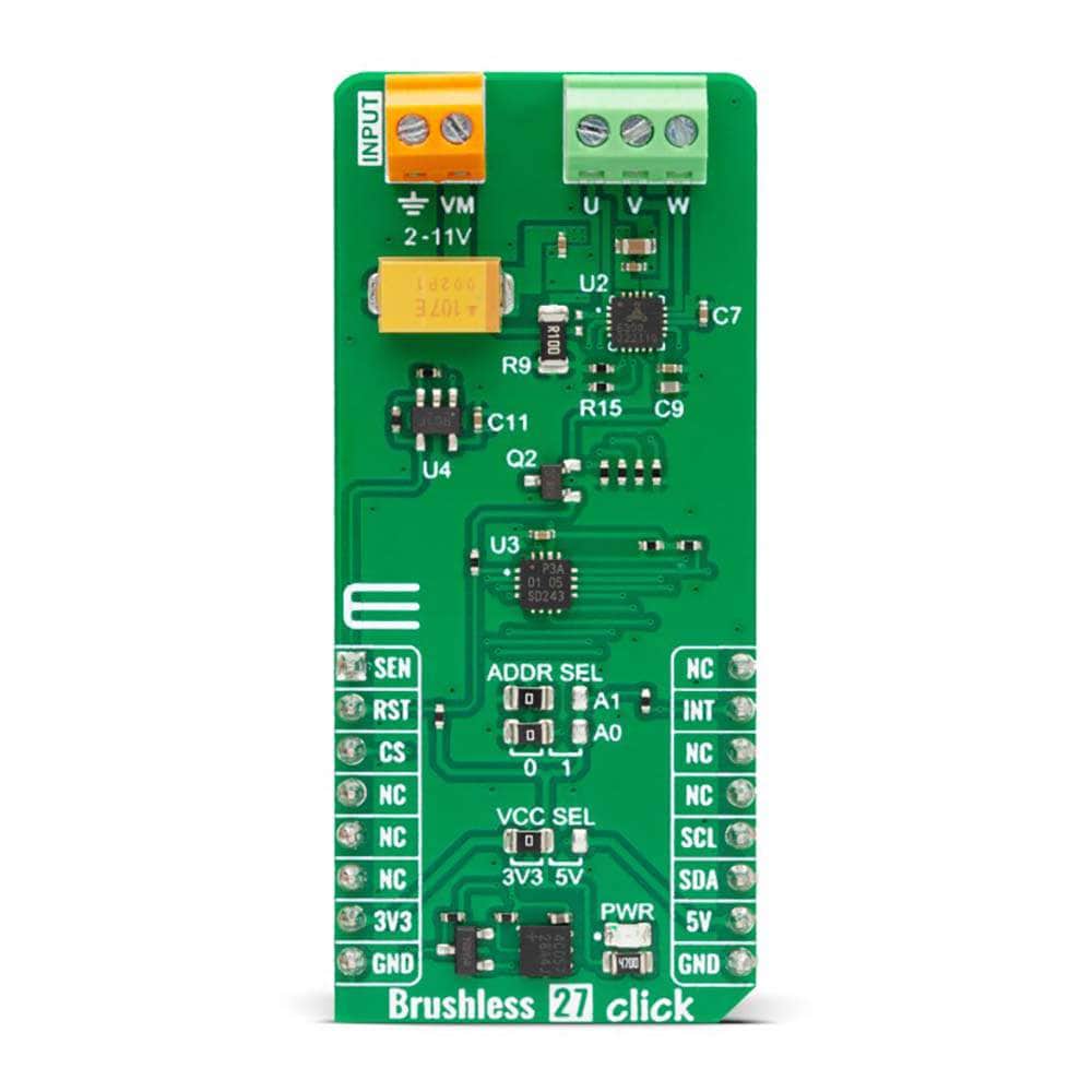 Mikroelektronika d.o.o. MIKROE-5910 Brushless 27 Click Board™ - The Debug Store UK