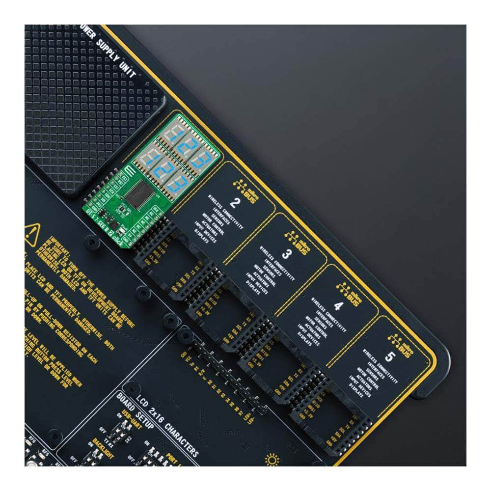 Mikroelektronika d.o.o. MIKROE-5912 UT-S 7-SEG B 2 Click Board - The Debug Store UK