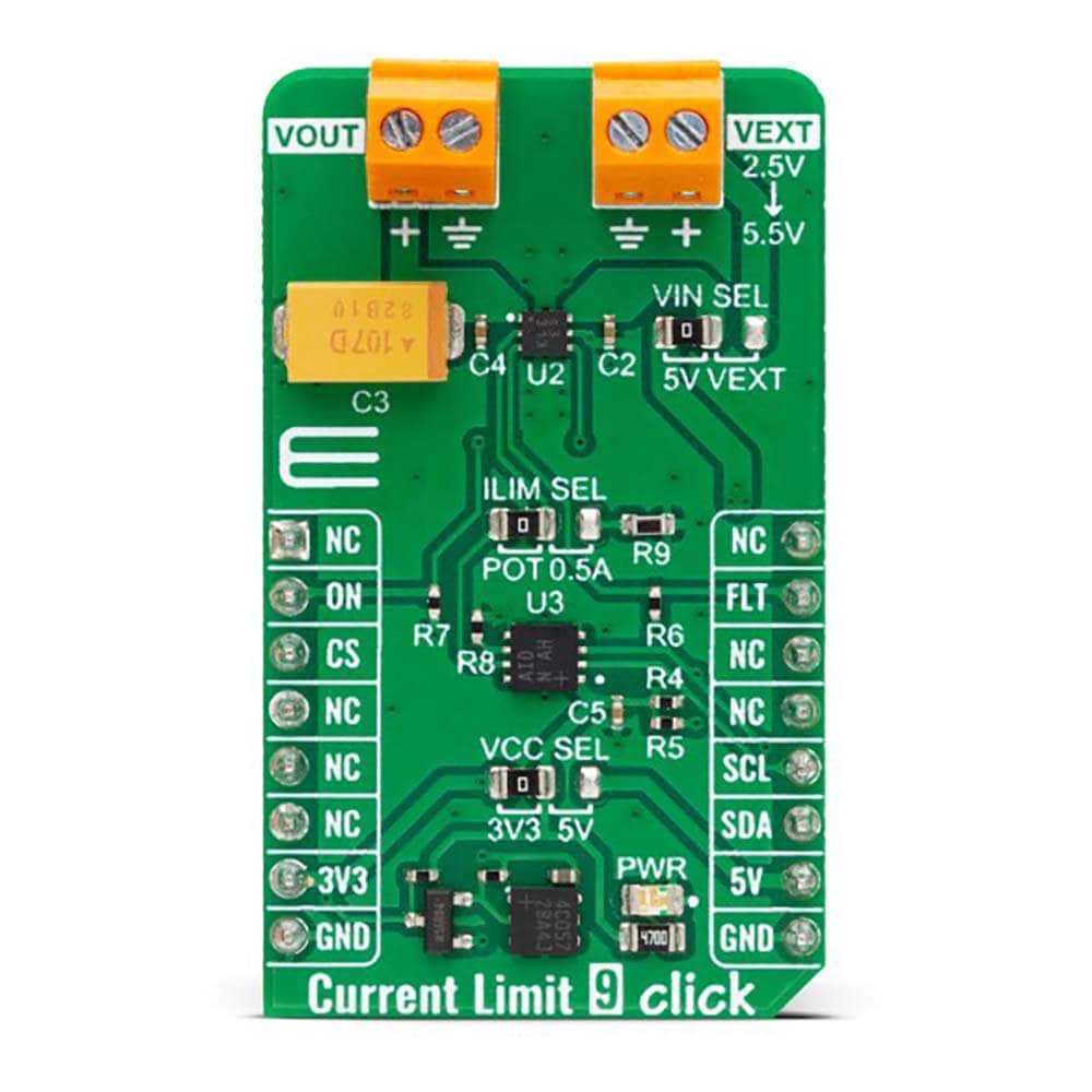 Mikroelektronika d.o.o. MIKROE-5937 Current Limit 9 Click Board™ - The Debug Store UK