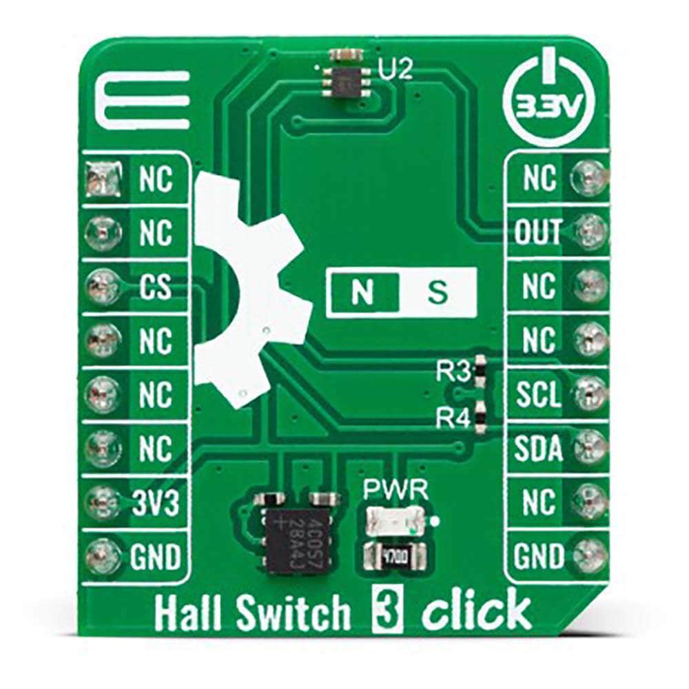 Mikroelektronika d.o.o. MIKROE-6017 Hall Switch 3 Click Board™ - The Debug Store UK