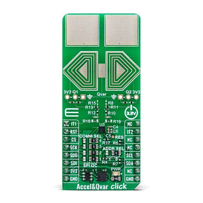 Mikroelektronika d.o.o. MIKROE-6025 Accel&Qvar Click Board - The Debug Store UK