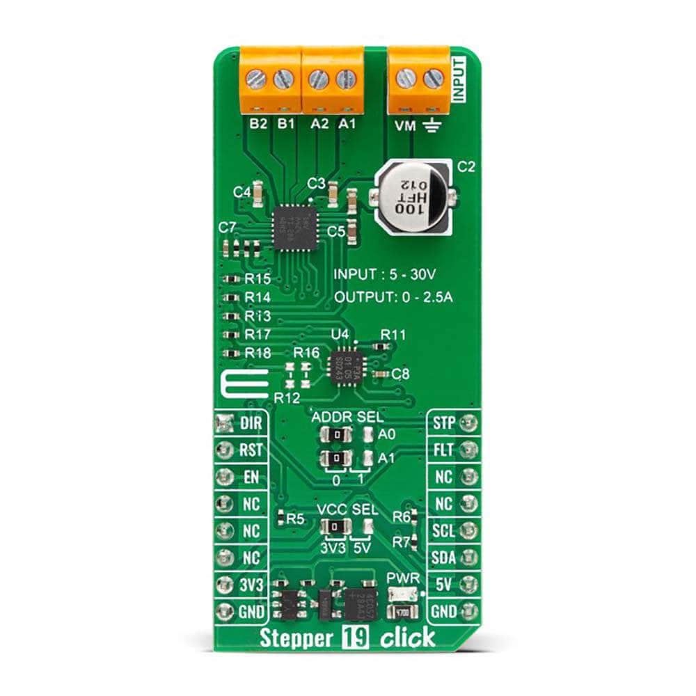 Mikroelektronika d.o.o. MIKROE-6034 Stepper 19 Click Board™ - The Debug Store UK