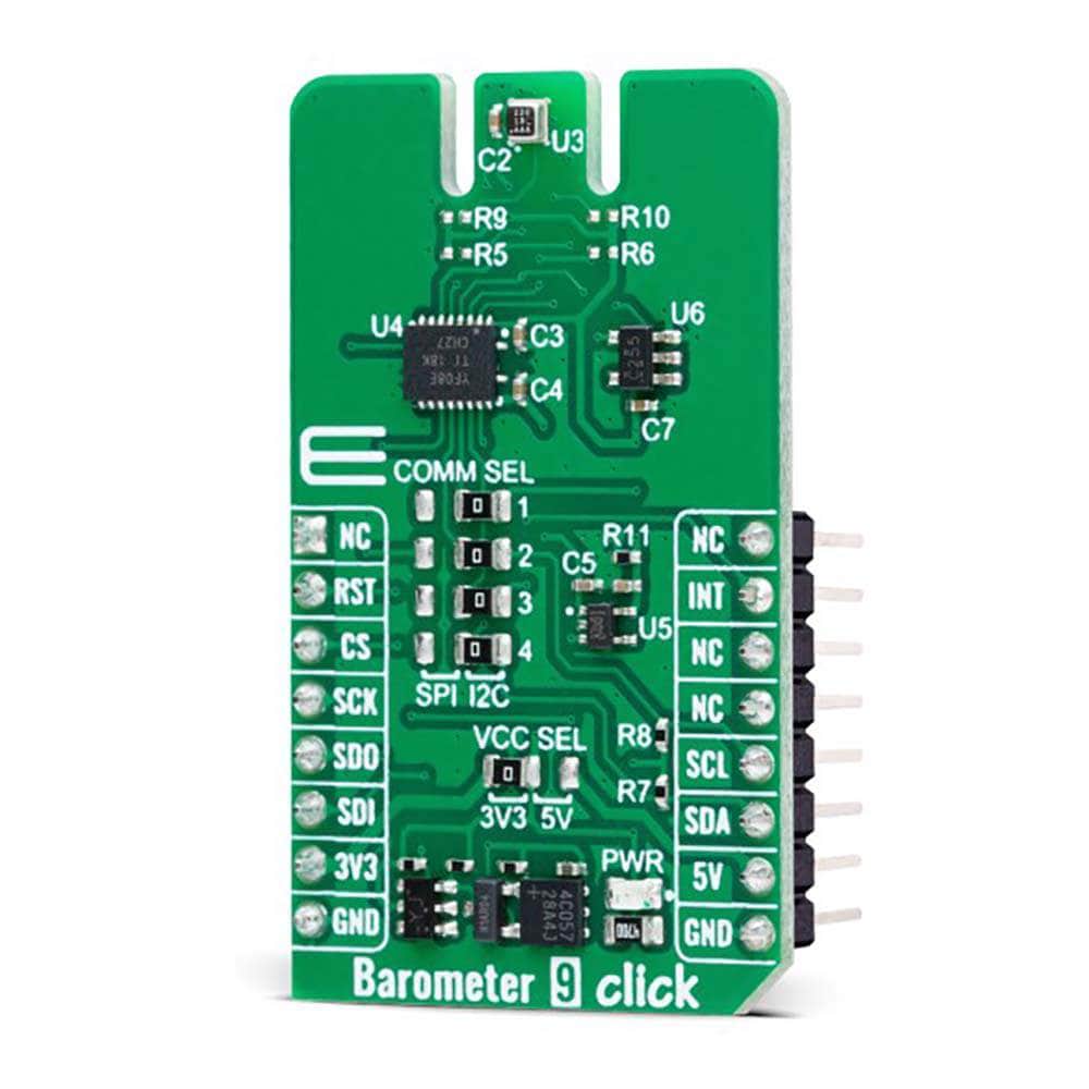 Mikroelektronika d.o.o. MIKROE-6035 Barometer 9 Click Board™ - The Debug Store UK