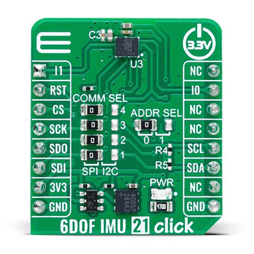 Mikroelektronika d.o.o. MIKROE-6037 6DOF IMU 21 Click Board - The Debug Store UK