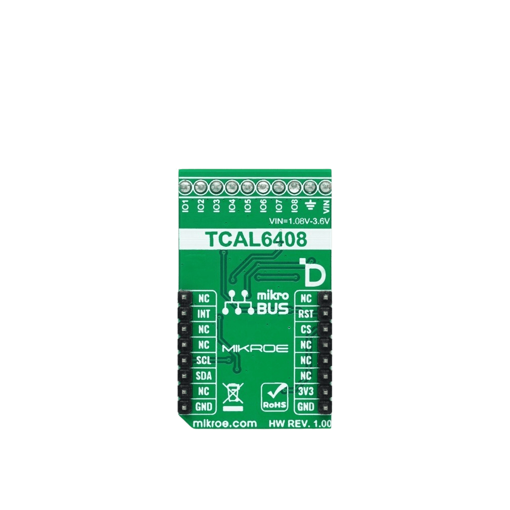 Mikroelektronika d.o.o. MIKROE-6054 Expand 17 Click Board™ - 8-Bit I/O Expander Board for Enhanced System Control - The Debug Store UK