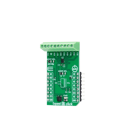 Mikroelektronika d.o.o. MIKROE-6054 Expand 17 Click Board™ - 8-Bit I/O Expander Board for Enhanced System Control - The Debug Store UK