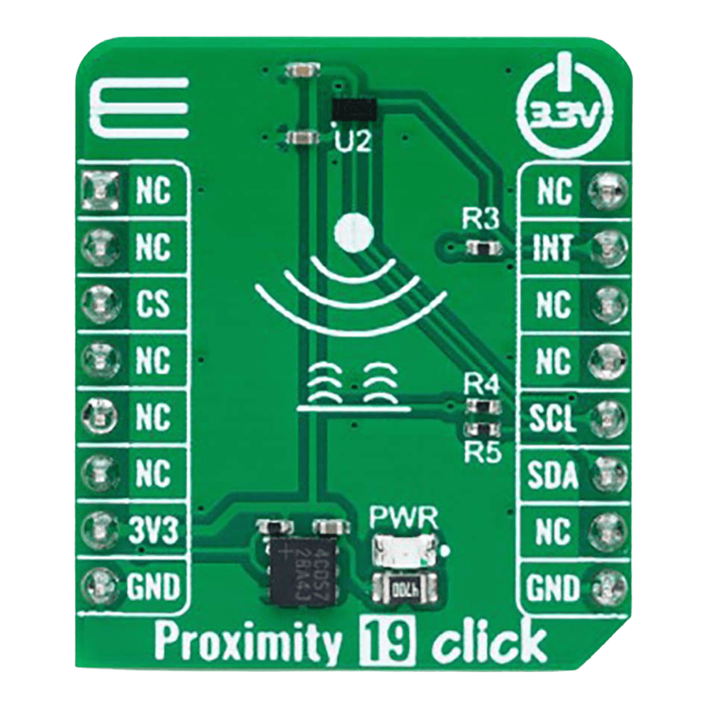 Mikroelektronika d.o.o. MIKROE-6062 Proximity 19 Click Board with Ambient Light Canceling - Advanced Proximity Sensing - The Debug Store UK