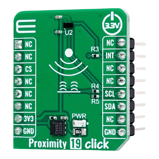 Mikroelektronika d.o.o. MIKROE-6062 Proximity 19 Click Board with Ambient Light Canceling - Advanced Proximity Sensing - The Debug Store UK