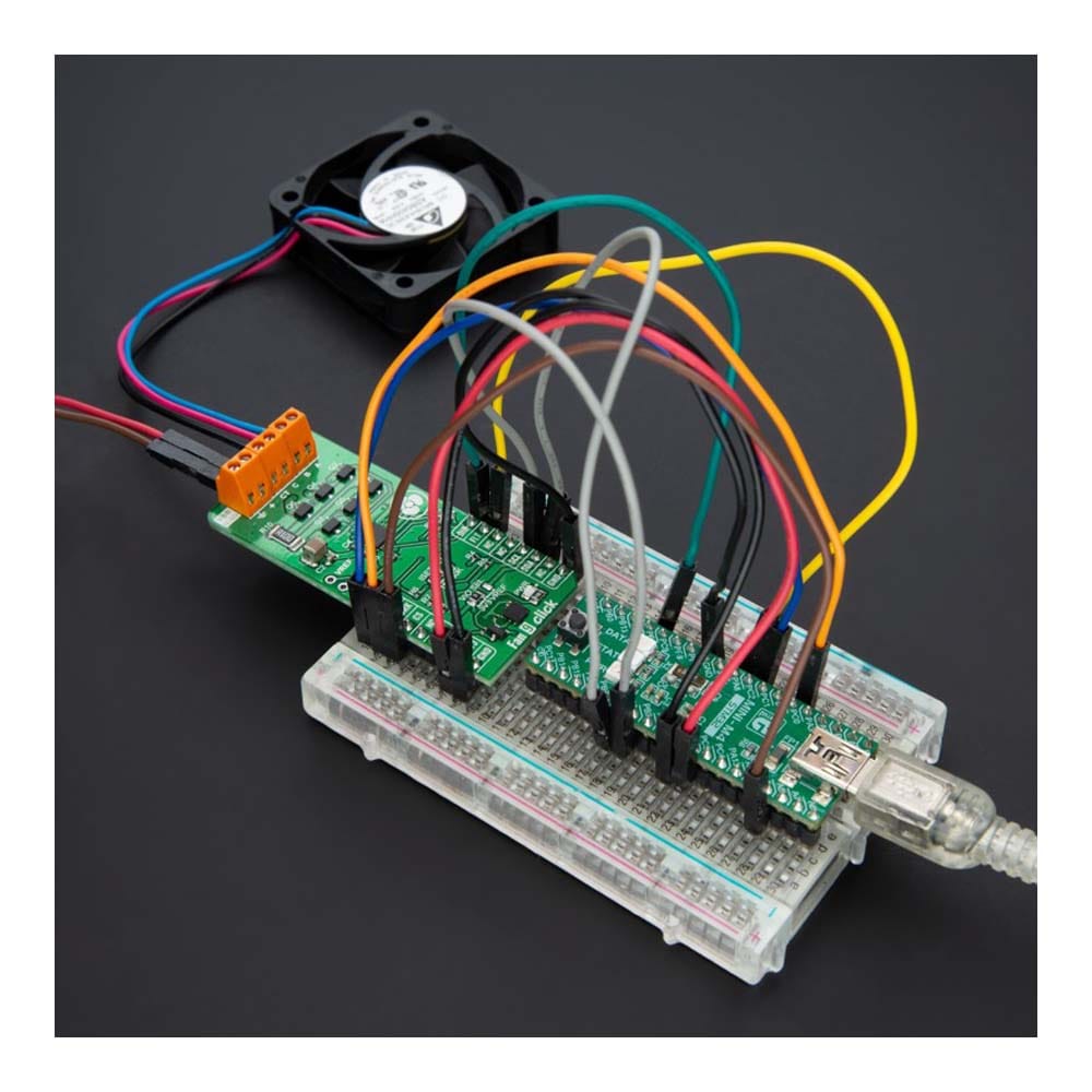 Mikroelektronika d.o.o. MIKROE-6103 Fan 9 Click Board -  Fan Speed Controller - The Debug Store UK