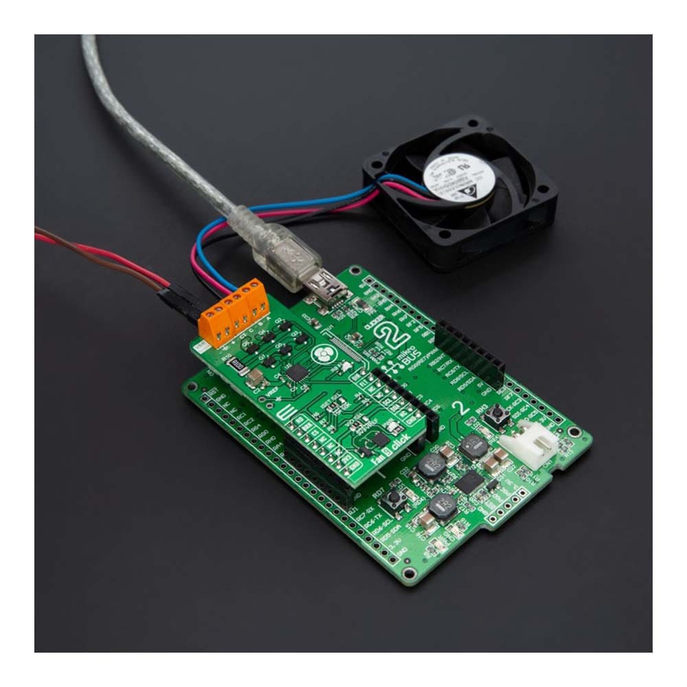 Mikroelektronika d.o.o. MIKROE-6103 Fan 9 Click Board -  Fan Speed Controller - The Debug Store UK