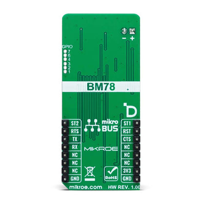 Mikroelektronika d.o.o. MIKROE-6114 BM78 Click Board - Bluetooth Module for Seamless Connectivity - The Debug Store UK