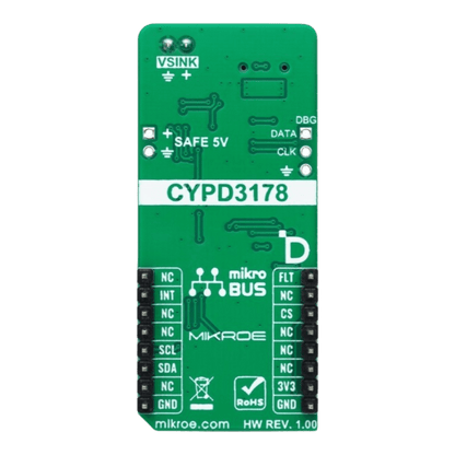 Mikroelektronika d.o.o. MIKROE-6124 USB Type-C Power Sink Controller for Versatile Device Charging - The Debug Store UK