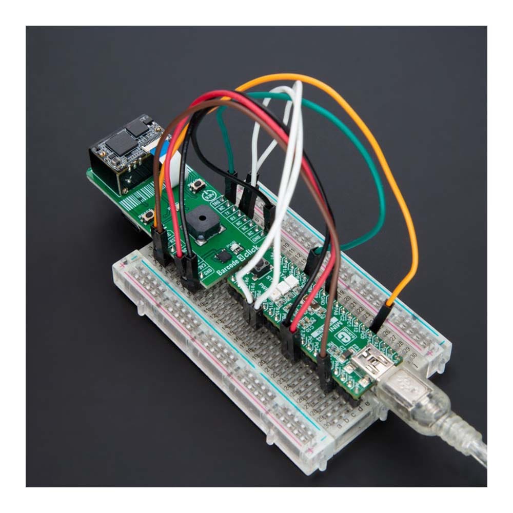 Mikroelektronika d.o.o. MIKROE-6130 Barcode 3 Click Board™ Barcode Scanner - The Debug Store UK