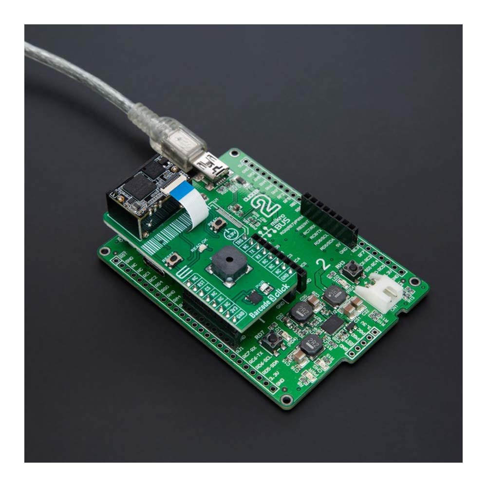 Mikroelektronika d.o.o. MIKROE-6130 Barcode 3 Click Board™ Barcode Scanner - The Debug Store UK