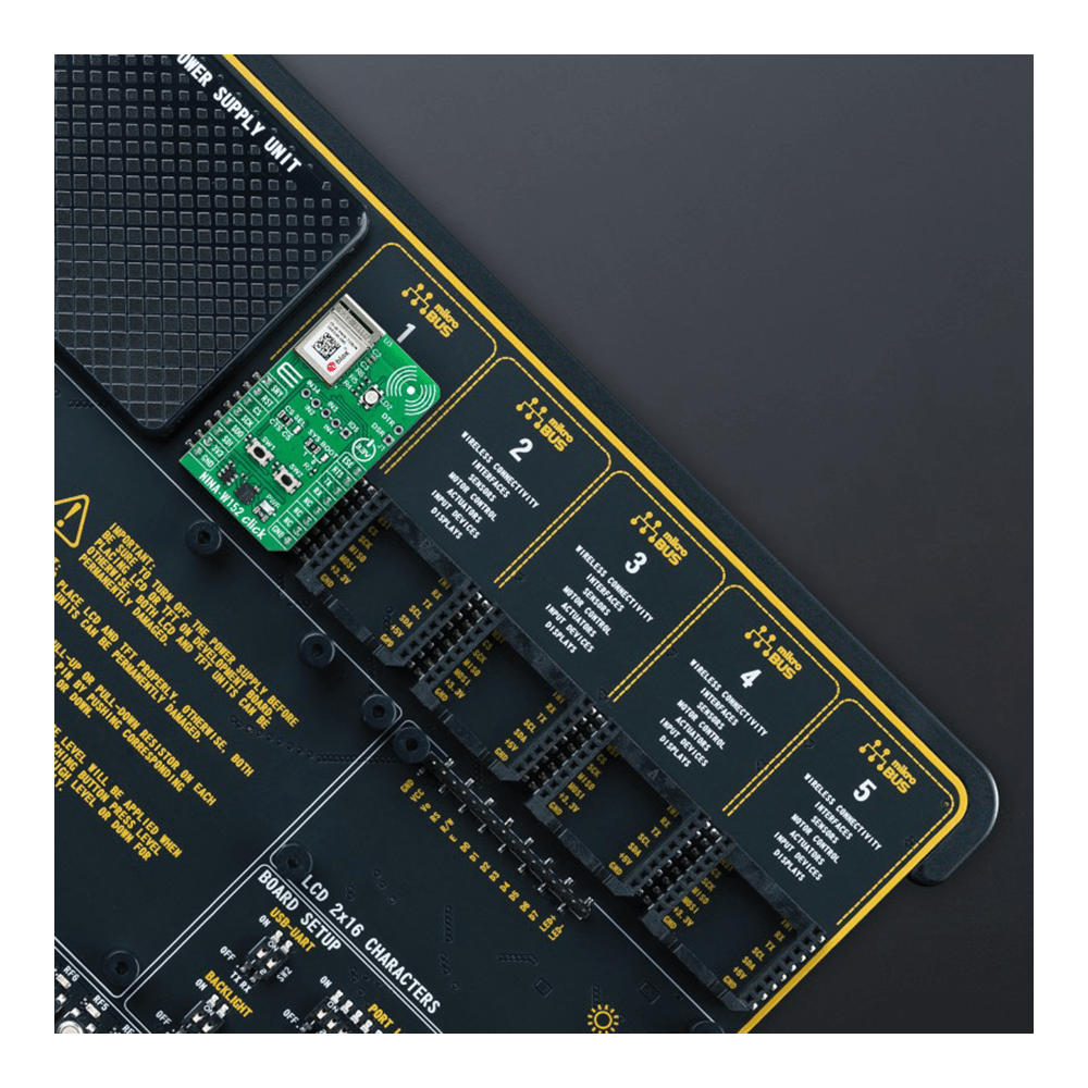 Mikroelektronika d.o.o. MIKROE-6154 NINA-W152 Click Board™ - Dual-Mode Wi-Fi & Bluetooth Module for Secure Wireless Projects - The Debug Store UK