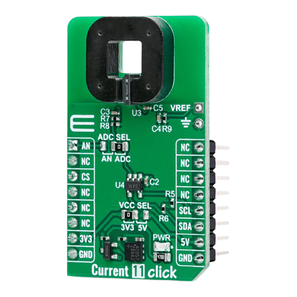 Mikroelektronika d.o.o. MIKROE-6166 Current 11 Click Board - High-Side Current Sensor Board - The Debug Store UK