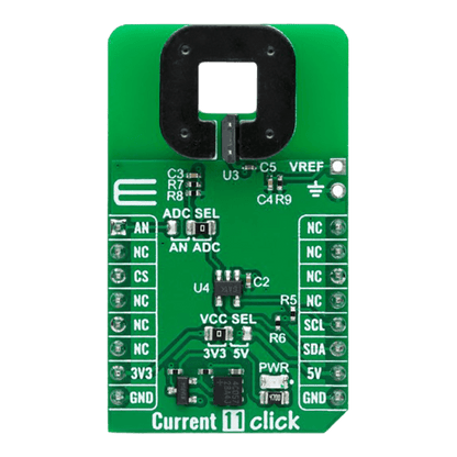 Mikroelektronika d.o.o. MIKROE-6166 Current 11 Click Board - High-Side Current Sensor Board - The Debug Store UK