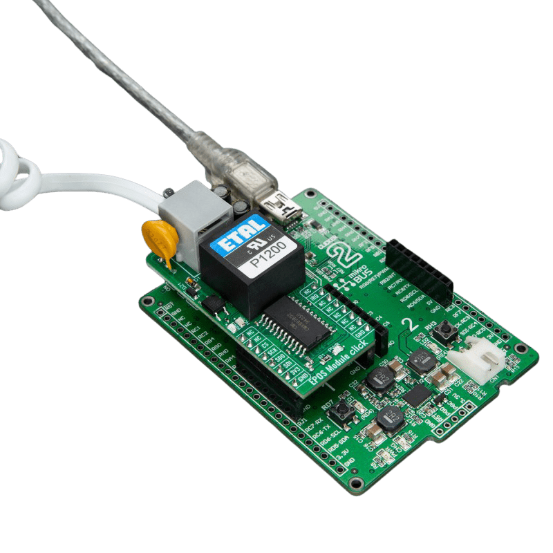 Mikroelektronika d.o.o. MIKROE-6170 EPOS Module Click Board™ - Low-Power Modem for EPOS Terminals and Telephone Systems - The Debug Store UK