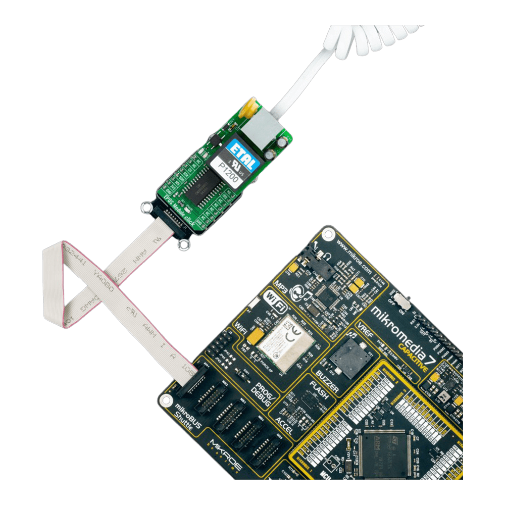 Mikroelektronika d.o.o. MIKROE-6170 EPOS Module Click Board™ - Low-Power Modem for EPOS Terminals and Telephone Systems - The Debug Store UK