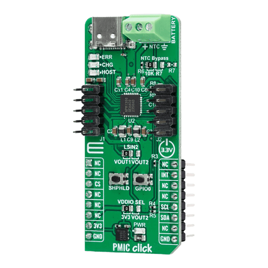 Mikroelektronika d.o.o. MIKROE-6201 PMIC Click Board - Power Management IC Development Board - The Debug Store UK