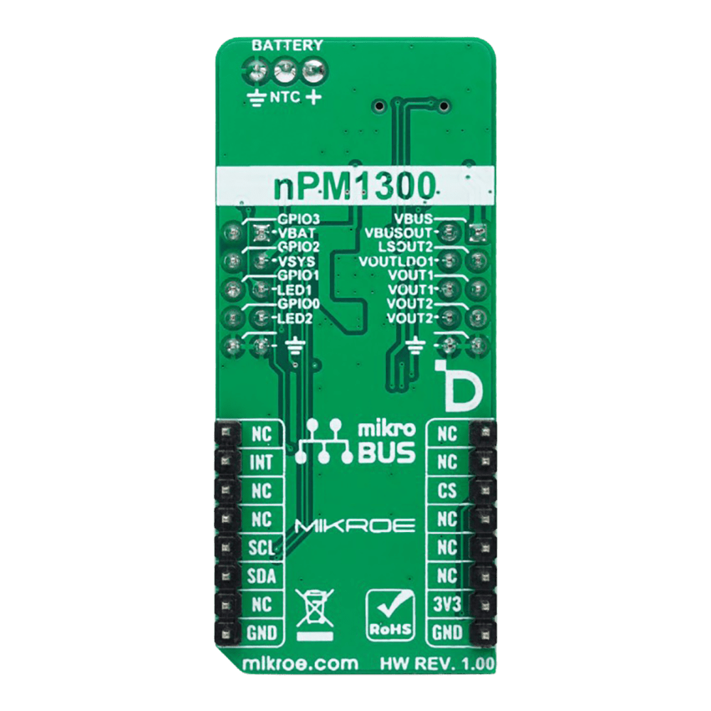 Mikroelektronika d.o.o. MIKROE-6201 PMIC Click Board - Power Management IC Development Board - The Debug Store UK