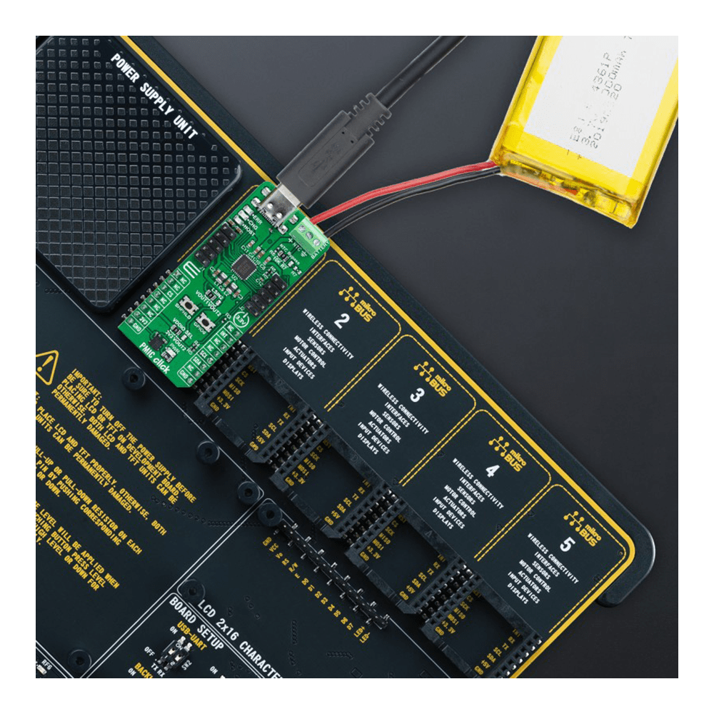 Mikroelektronika d.o.o. MIKROE-6201 PMIC Click Board - Power Management IC Development Board - The Debug Store UK