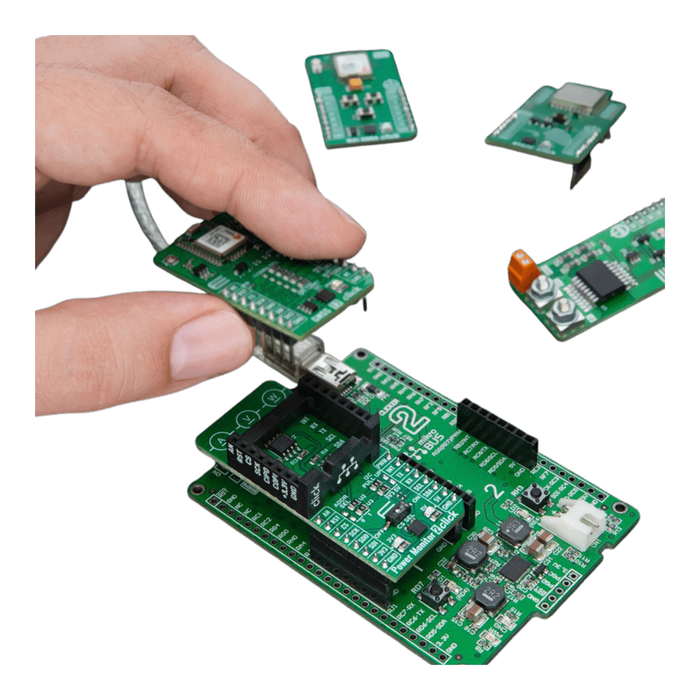 Mikroelektronika d.o.o. MIKROE-6202 Power Monitor 2 Click Board™ - Dual-Rail Power Monitoring for Embedded Systems - The Debug Store UK