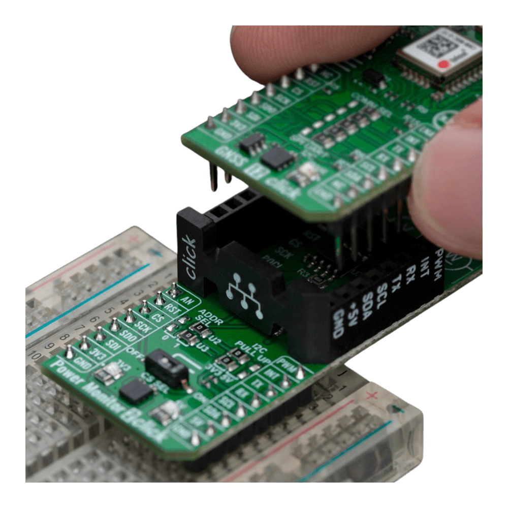 Mikroelektronika d.o.o. MIKROE-6202 Power Monitor 2 Click Board™ - Dual-Rail Power Monitoring for Embedded Systems - The Debug Store UK