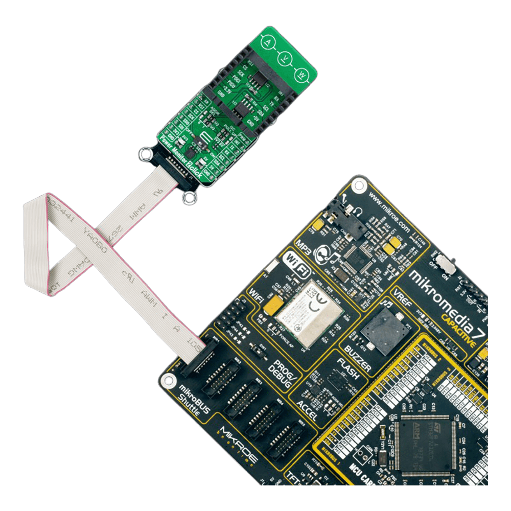 Mikroelektronika d.o.o. MIKROE-6202 Power Monitor 2 Click Board™ - Dual-Rail Power Monitoring for Embedded Systems - The Debug Store UK