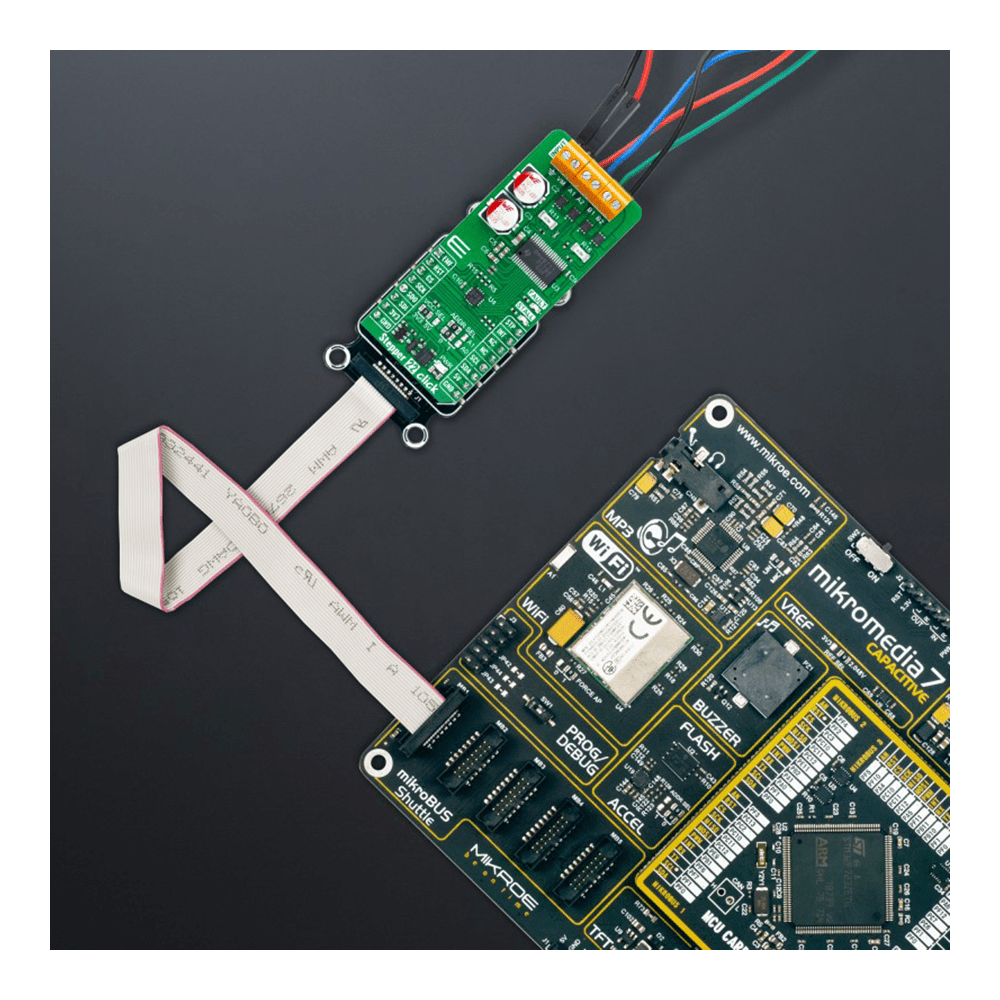 Mikroelektronika d.o.o. MIKROE-6206 Stepper 22 Click Board™ - Precision Motor Control for Automation and Robotics - The Debug Store UK