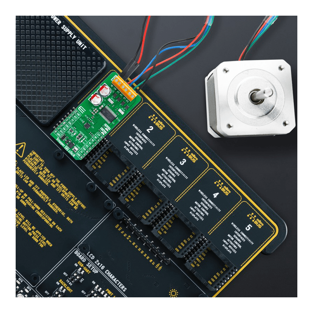 Mikroelektronika d.o.o. MIKROE-6206 Stepper 22 Click Board™ - Precision Motor Control for Automation and Robotics - The Debug Store UK