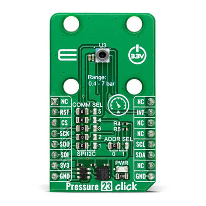 Mikroelektronika d.o.o. MIKROE-6207 Pressure 23 - O7BA Click Board - The Debug Store UK