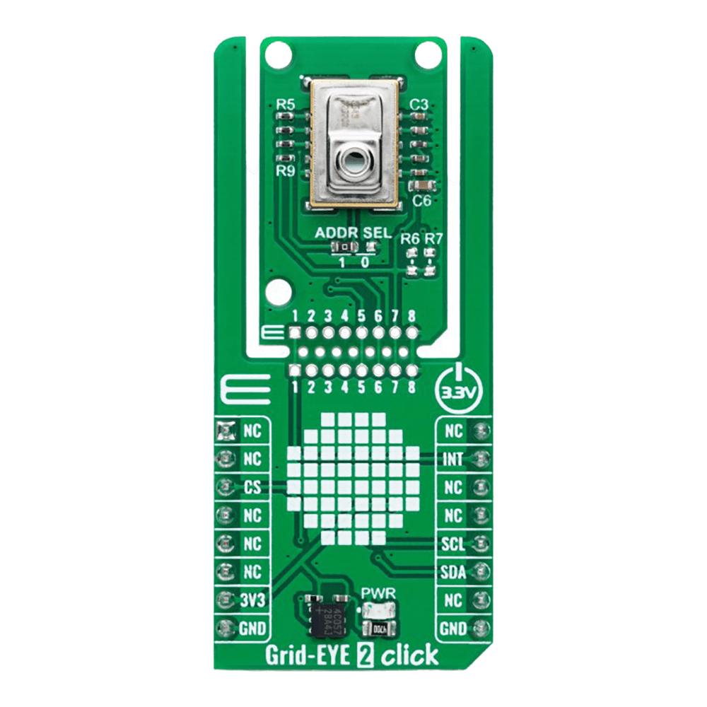 Mikroelektronika d.o.o. MIKROE-6208 Grid-EYE 2 Click Board™ - The Debug Store UK