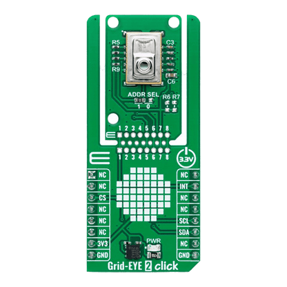 Mikroelektronika d.o.o. MIKROE-6208 Grid-EYE 2 Click Board™ - The Debug Store UK