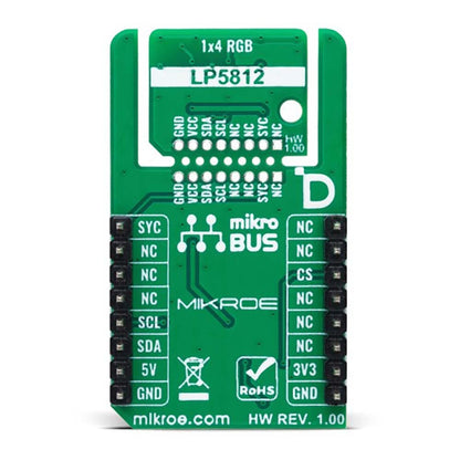 Mikroelektronika d.o.o. MIKROE-6240 1x4 RGB Click Board - The Debug Store UK